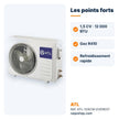 Split ATL 1,5 CV (12 000 BTU) Everest R410 – ATL-12ACW-EVEREST - RAQO