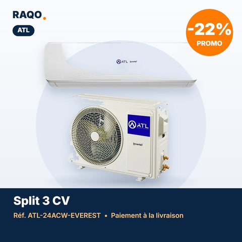 Split ATL 3 CV (24 000 BTU) Everest R410 – ATL-24ACW-EVEREST - RAQO