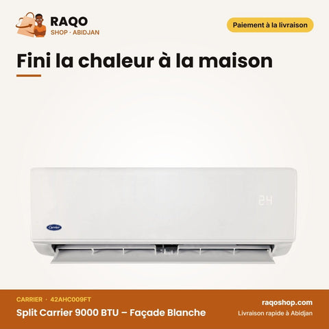 Split Carrier 9000 BTU – Façade Blanche – Unité Extérieure 38AHC009FT | 42AHC009FT - RAQO