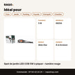 Spot de jardin LED COB 5W à piquer – lumière rouge | Akko Star - RAQO