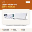 Spot LED apparent carré 24W 6