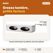 Spot LED en saillie 2 têtes 24W – 3 couleurs | Akko Star - RAQO