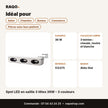Spot LED en saillie 3 têtes 36W – 3 couleurs | Akko Star - RAQO