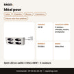 Spot LED en saillie 4 têtes 48W – 3 couleurs | Akko Star - RAQO