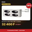 Spot LED en saillie 4 têtes 48W – 3 couleurs | Akko Star - RAQO