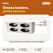 Spot LED en saillie 4 têtes 48W – 3 couleurs | Akko Star - RAQO
