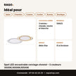 Spot LED encastrable cerclage chromé – 3 couleurs 3000K/4000K/6500K | Akko Star - RAQO