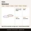 Spot LED encastrable cerclage doré – lumière blanche 6500K | Akko Star - RAQO