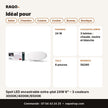 Spot LED encastrable extra-plat 24W 6