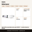 Spot LED encastrable extra-plat 36W 8