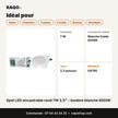 Spot LED encastrable rond 7W 2,5