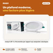 Spot LED encastrable rond 9W 3