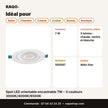 Spot LED orientable encastrable 7W – 3 couleurs 3000K/4000K/6500K | Akko Star - RAQO