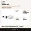 Spot LED rond cristal-diamant 22W – 3 couleurs | Akko Star - RAQO