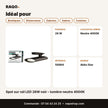 Spot sur rail LED 28W noir – lumière neutre 4000K | Akko Star - RAQO