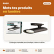 Spot sur rail LED 28W noir – lumière neutre 4000K | Akko Star - RAQO