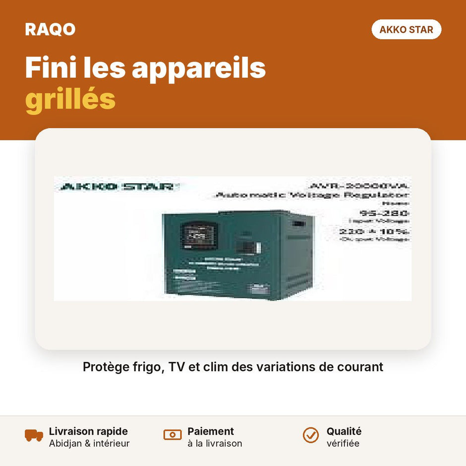 Stabilisateur de tension 20000VA | Akko Star - RAQO