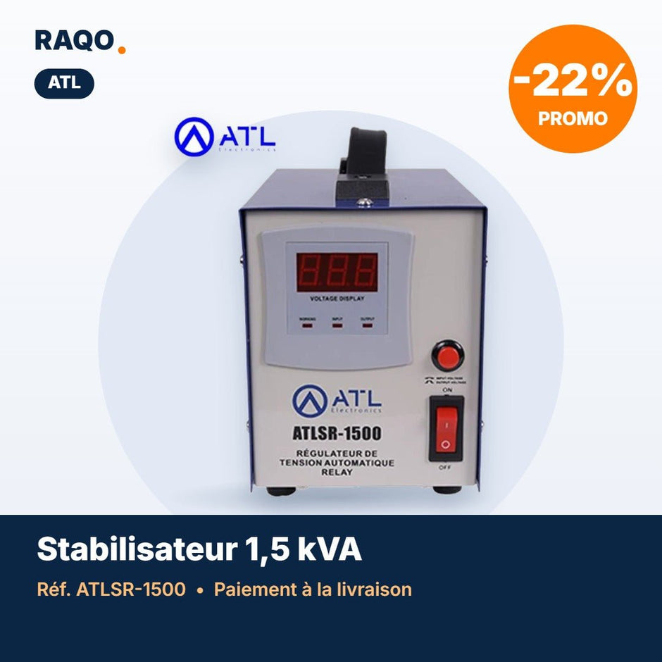Stabilisateur de tension ATL 1 500 VA à relais – ATLSR-1500 - RAQO