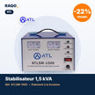 Stabilisateur de tension ATL 1 500 VA servo-moteur – ATLSM-1500 - RAQO