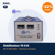 Stabilisateur de tension ATL 10 000 VA servo-moteur – ATLSM-10000 - RAQO