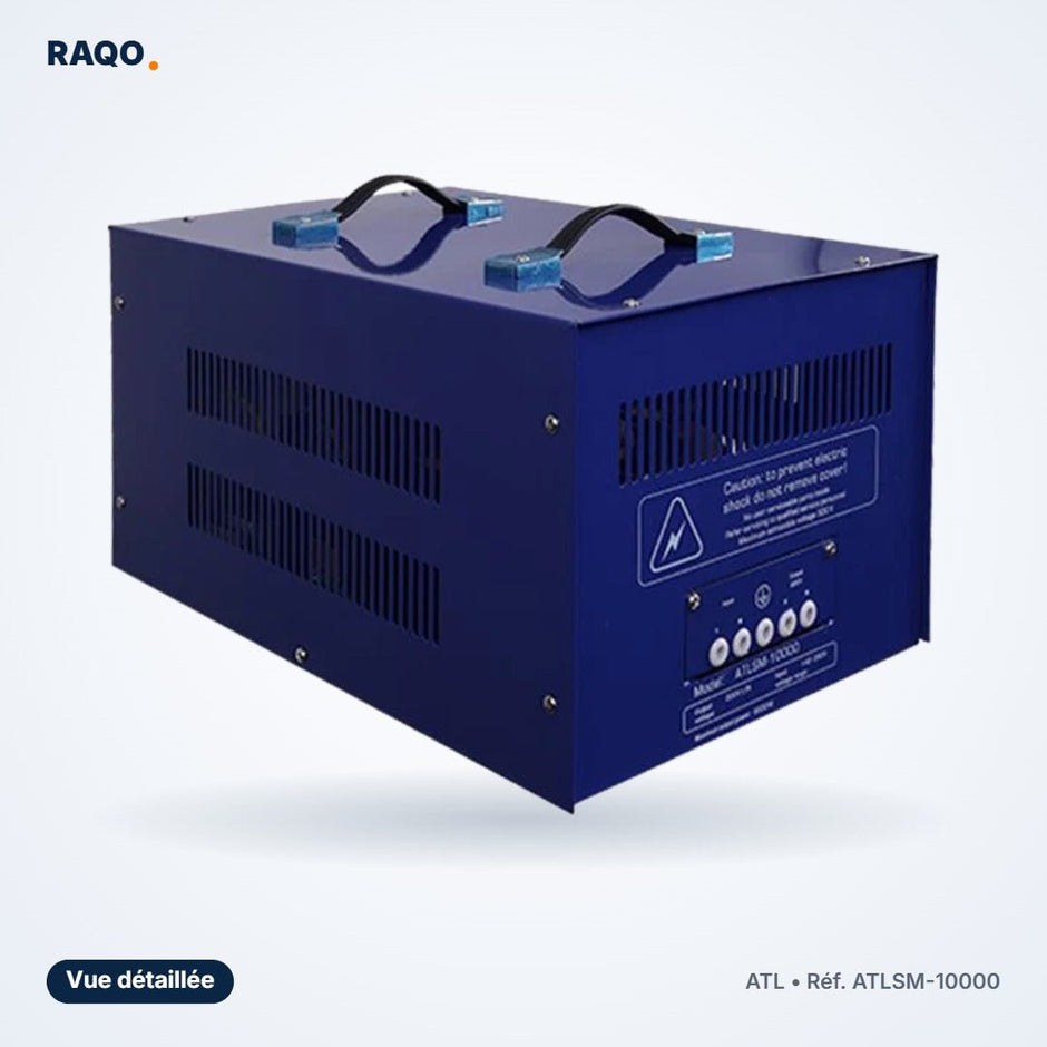 Stabilisateur de tension ATL 10 000 VA servo-moteur – ATLSM-10000 - RAQO