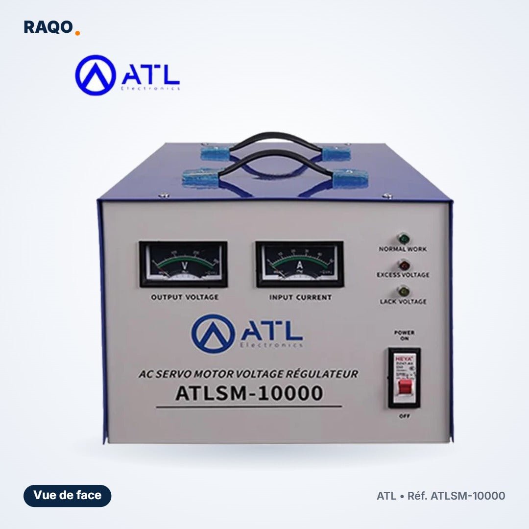 Stabilisateur de tension ATL 10 000 VA servo-moteur – ATLSM-10000 - RAQO