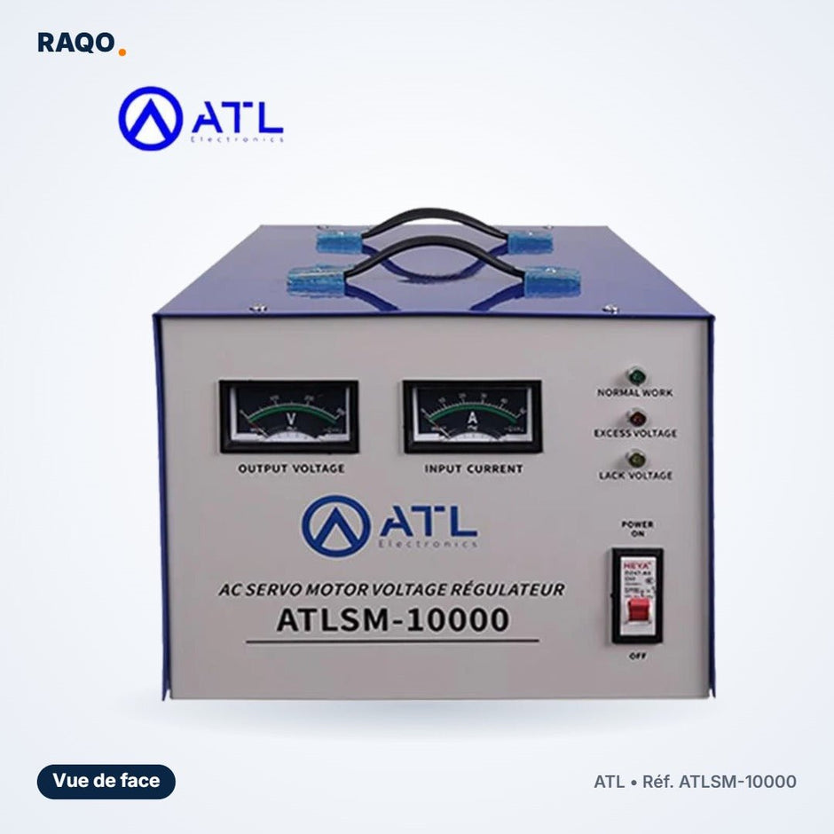 Stabilisateur de tension ATL 10 000 VA servo-moteur – ATLSM-10000 - RAQO