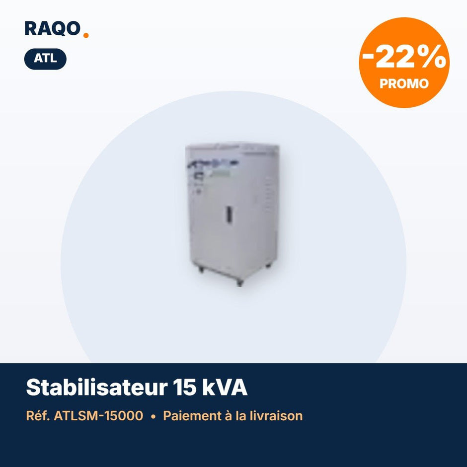 Stabilisateur de tension ATL 15 000 VA servo-moteur – ATLSM-15000 - RAQO