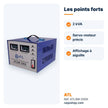 Stabilisateur de tension ATL 2 000 VA servo-moteur – ATLSM-2000 - RAQO