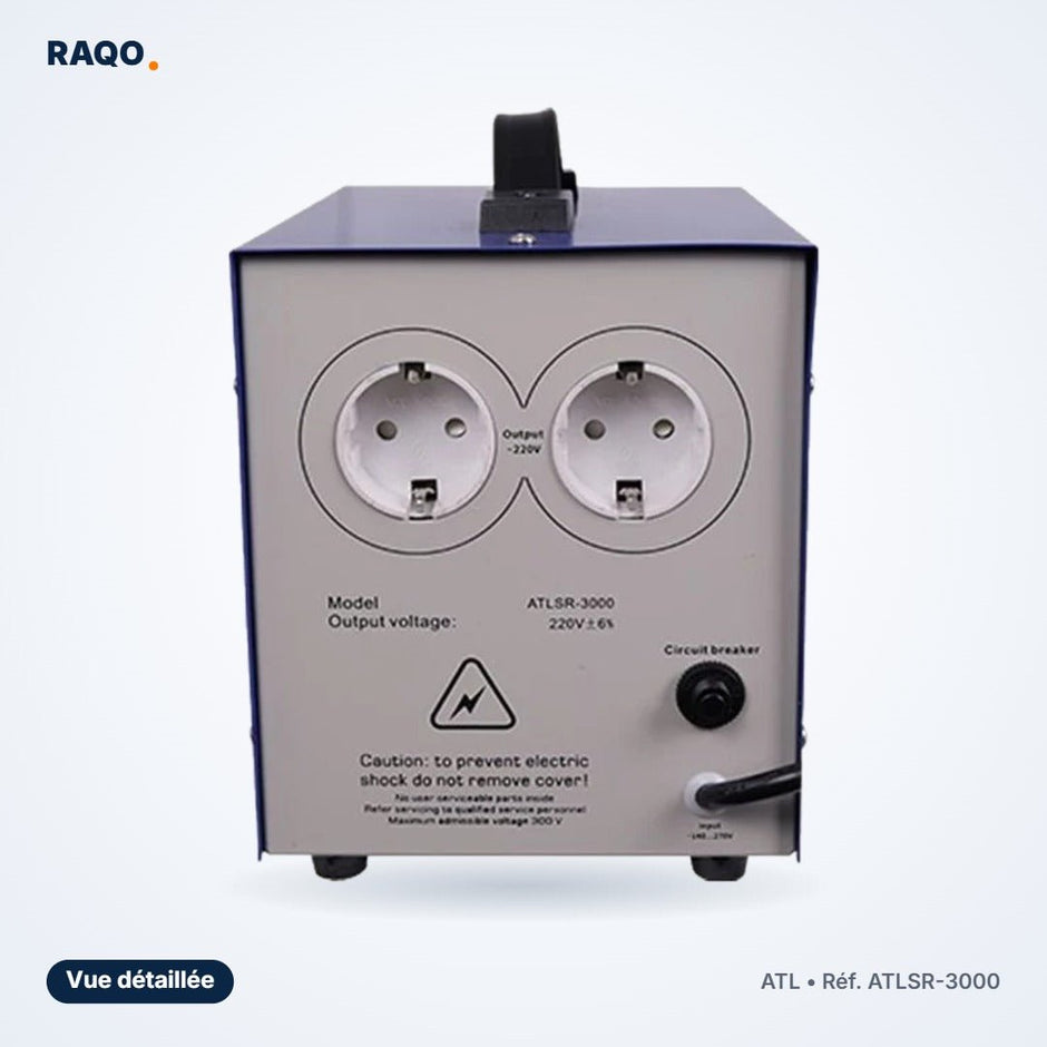 Stabilisateur de tension ATL 3 000 VA à relais – ATLSR-3000 - RAQO
