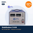 Stabilisateur de tension ATL 3 000 VA servo-moteur – ATLSM-3000 - RAQO