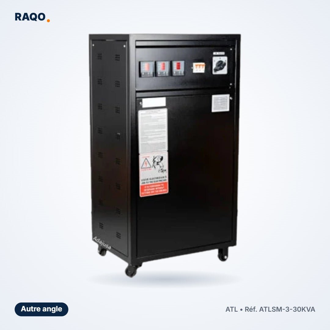 Stabilisateur de tension ATL 30 000 VA triphasé servo-moteur – ATLSM-3-30KVA - RAQO