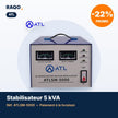 Stabilisateur de tension ATL 5 000 VA servo-moteur – ATLSM-5000 - RAQO