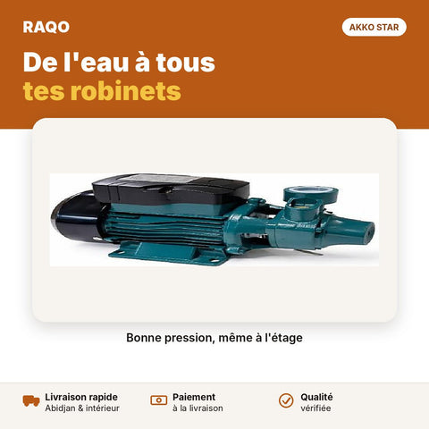Surpresseur AK60 0,5 CV – pompe à eau périphérique | Akko Star - RAQO