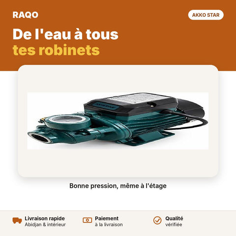Surpresseur AK60s 0,5 CV – pompe à eau périphérique | Akko Star - RAQO
