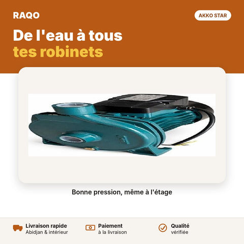 Surpresseur centrifuge 1 CV – pompe à eau | Akko Star - RAQO