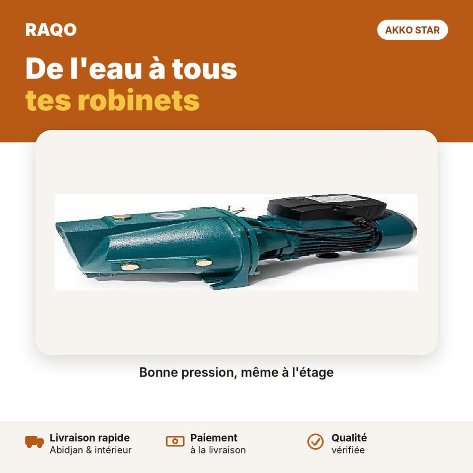 Surpresseur jet 1 CV – pompe à eau auto-amorçante | Akko Star - RAQO