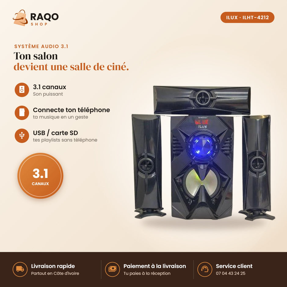 Système Audio 3.1 iLUX - RAQO