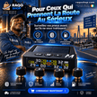 Système TPMS Solaire 4 Pneus – Surveillance Pression & Température en Temps Réel + 4 Capteurs Sans Fil - RAQO