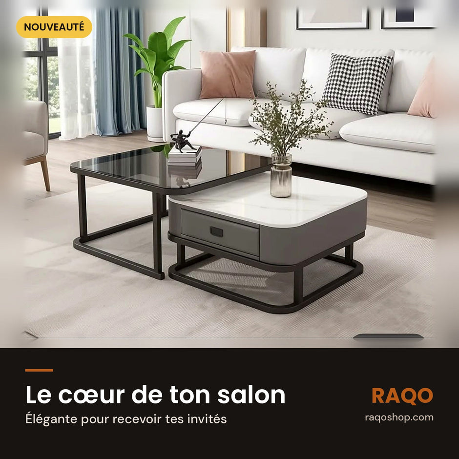 Table basse gigogne 301 pour salon - RAQO
