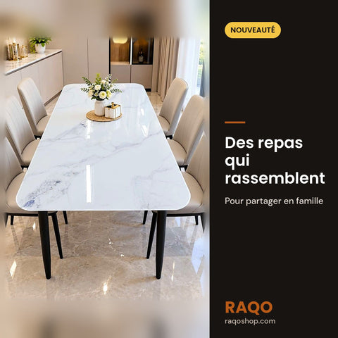 Table de salle à manger C-BL120 – lot de 2 - RAQO