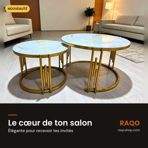 Tables basses gigognes SD-2 pour salon - RAQO