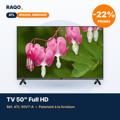 Téléviseur ATL 50" Full HD LED – ATL-50V7-A - RAQO