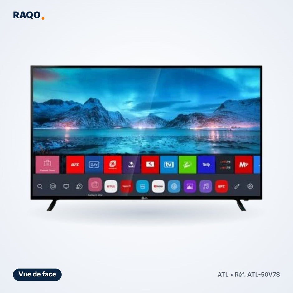 Téléviseur ATL 50" Smart TV Android 12 Full HD – ATL-50V7S - RAQO