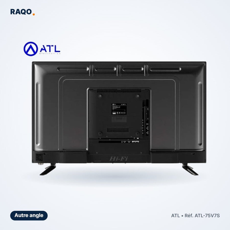 Téléviseur ATL 75" Smart TV Android 12 4K UHD – ATL-75V7S - RAQO