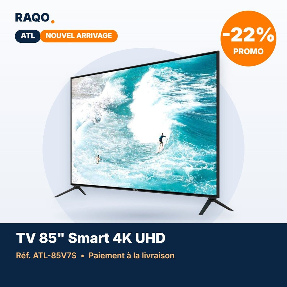 Téléviseur ATL 85" Smart TV Android 12 4K UHD – ATL-85V7S - RAQO