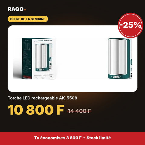 Torche LED rechargeable AK-5508 | Akko Star - RAQO