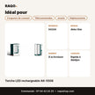 Torche LED rechargeable AK-5508 | Akko Star - RAQO