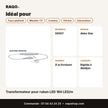 Transformateur pour ruban LED 180 LED/m | Akko Star - RAQO