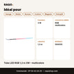 Tube LED RGB 1,2 m 3W – multicolore | Akko Star - RAQO